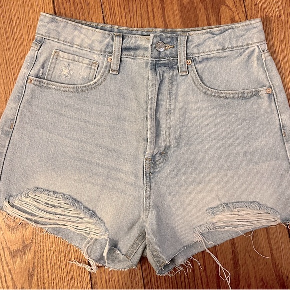 High waisted jean shorts - Picture 3 of 4
